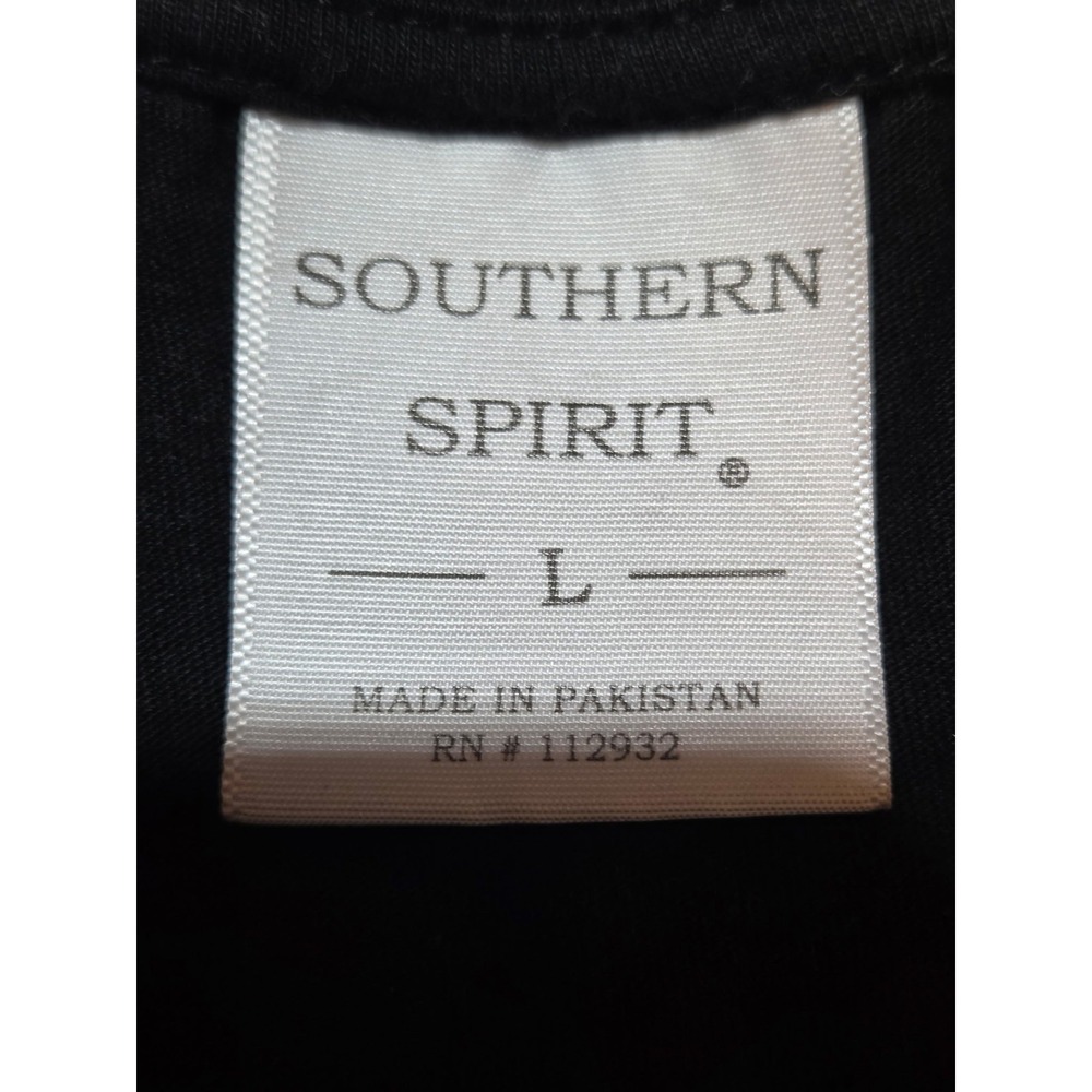 171 Southern Spirit Tybee Island Georgia Mens L Black Long Sleeve T Shirt - Picture 5 of 9